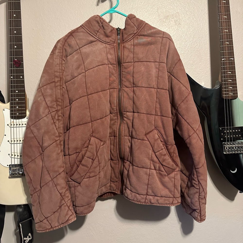 Free People Quilted Dolman Jacket